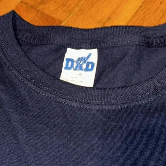 NWT #1 Dad/Gag Gift / Short Sleeve Navy LG T-Shirt / Father’s Day / Silly Gifts - Picture 4 of 5